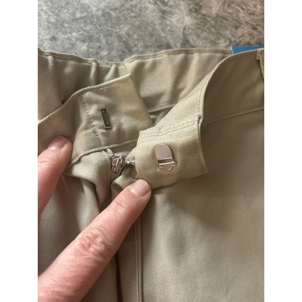 Unik Boys Light Khaki Size 14 Uniform Shorts 10.75